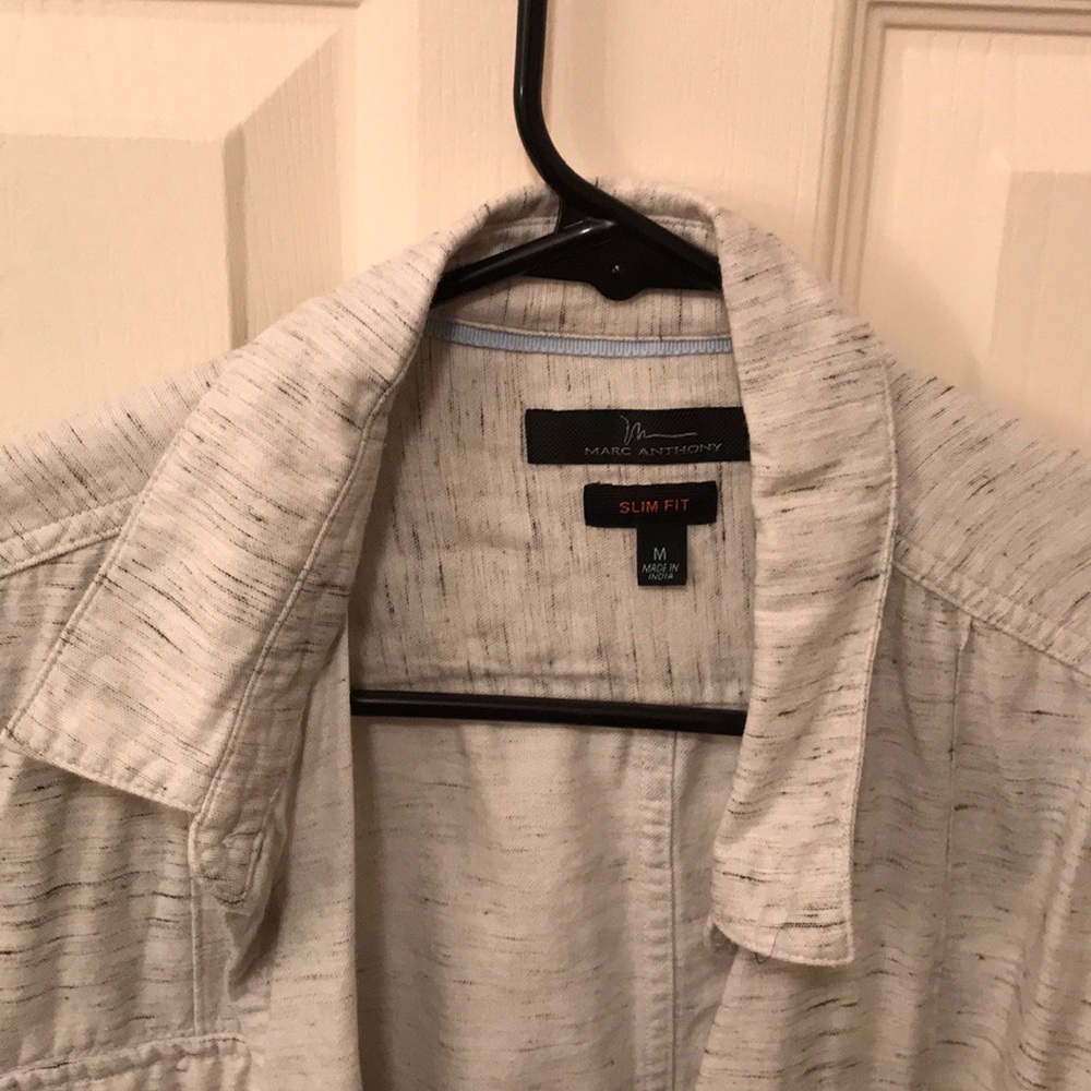 Grey patterned Marc Anthony button down - Picture 2 of 2
